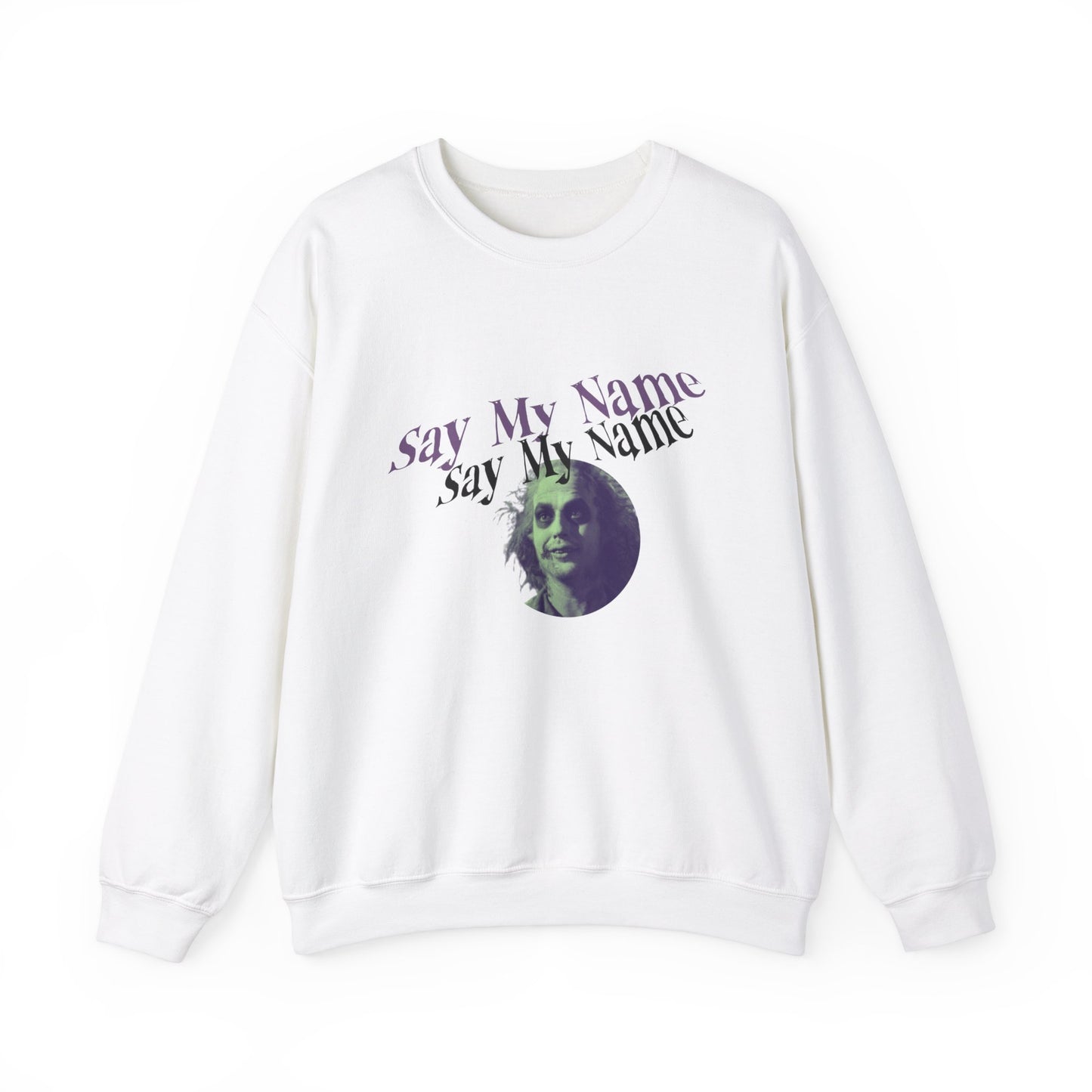 Beetlejuice Inspired Sweatshirt Unisex Crewneck Sweatshirt, Mens Halloween, funny graphic shirts
