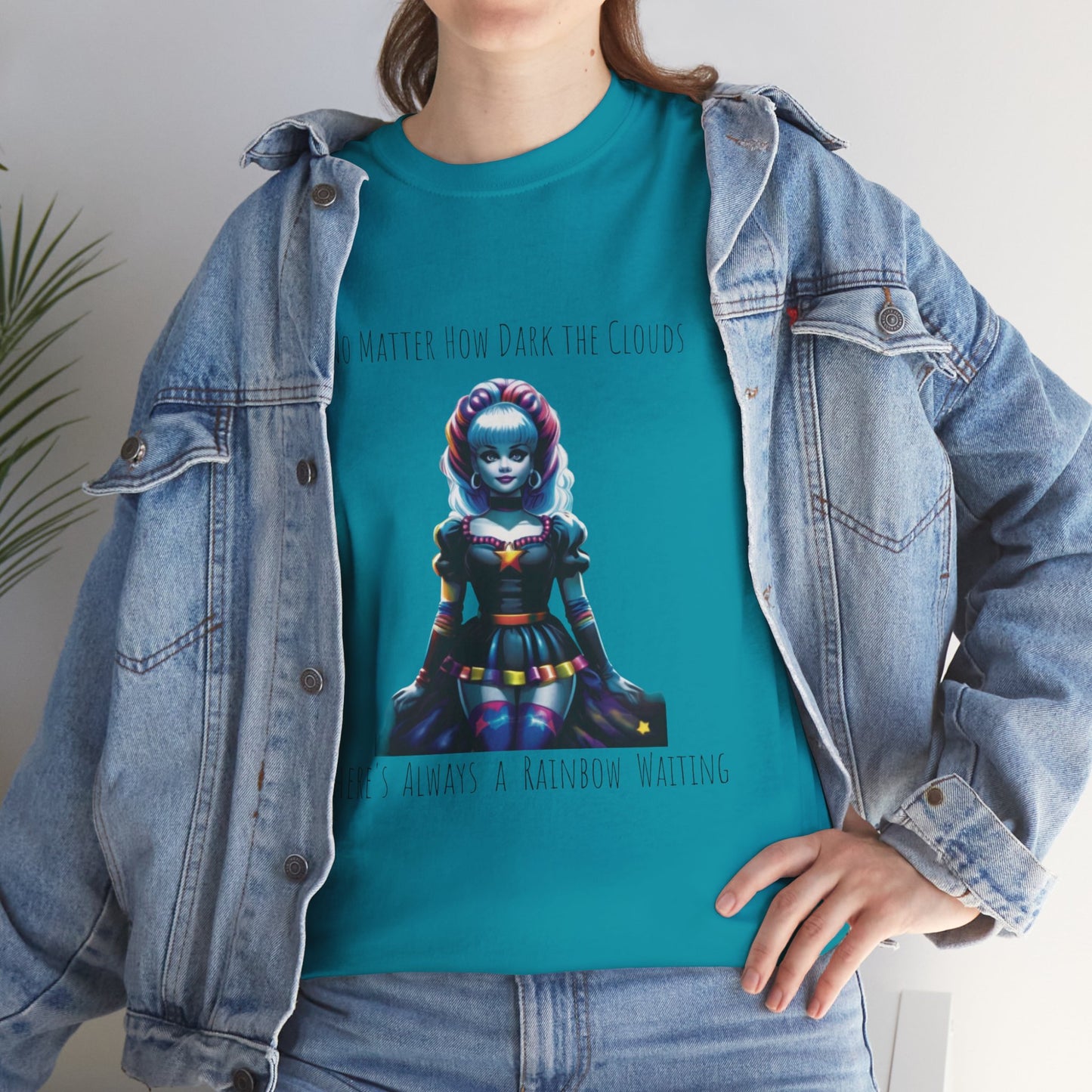 Rainbow Brite Goth Cotton Tee