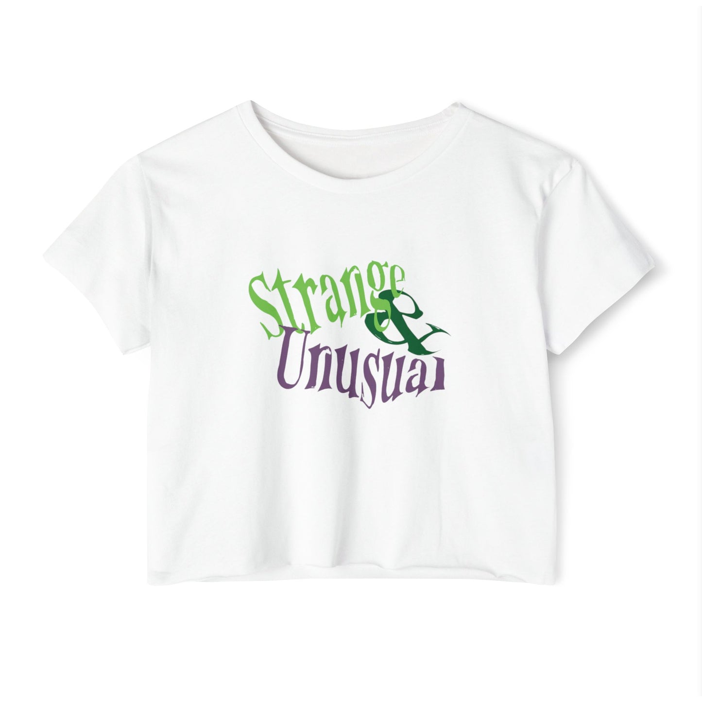 Beetlejuice inspiriertes "Strange &amp; Unusual" Sexy Crop Top, Damenshirts, Halloween T-Shirts