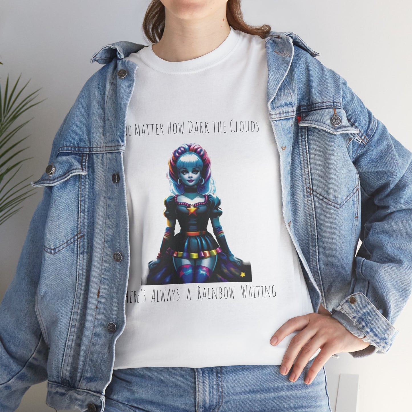 Rainbow Brite Goth Cotton Tee