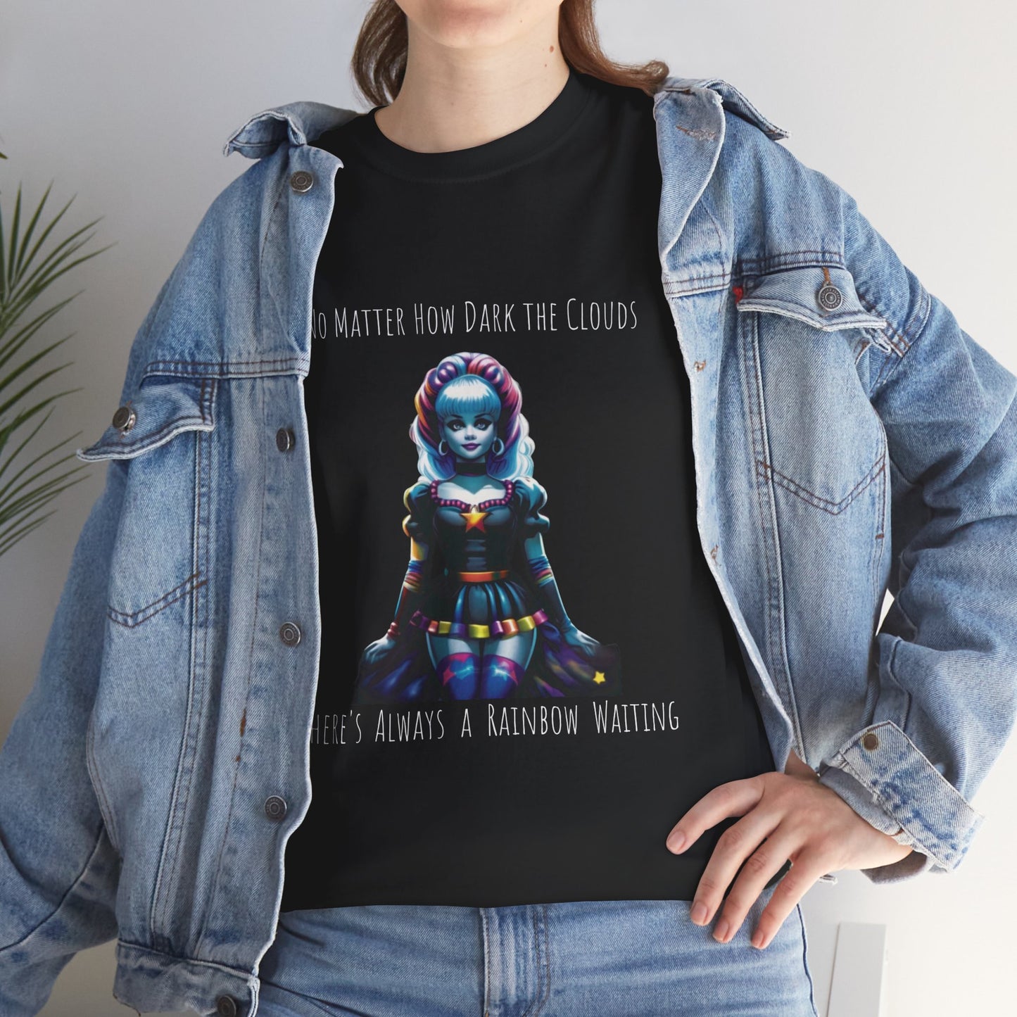 Rainbow Brite Goth Cotton Tee