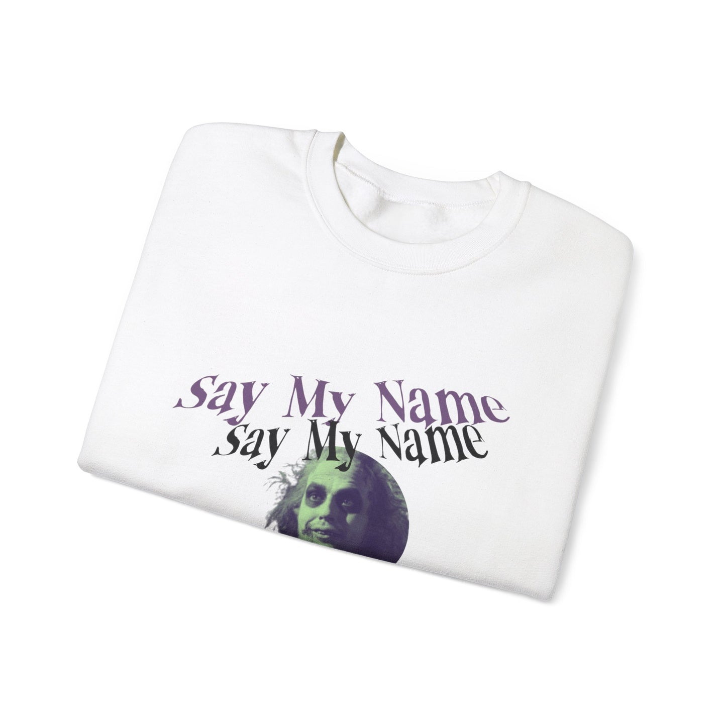 Beetlejuice Inspired Sweatshirt Unisex Crewneck Sweatshirt, Mens Halloween, funny graphic shirts