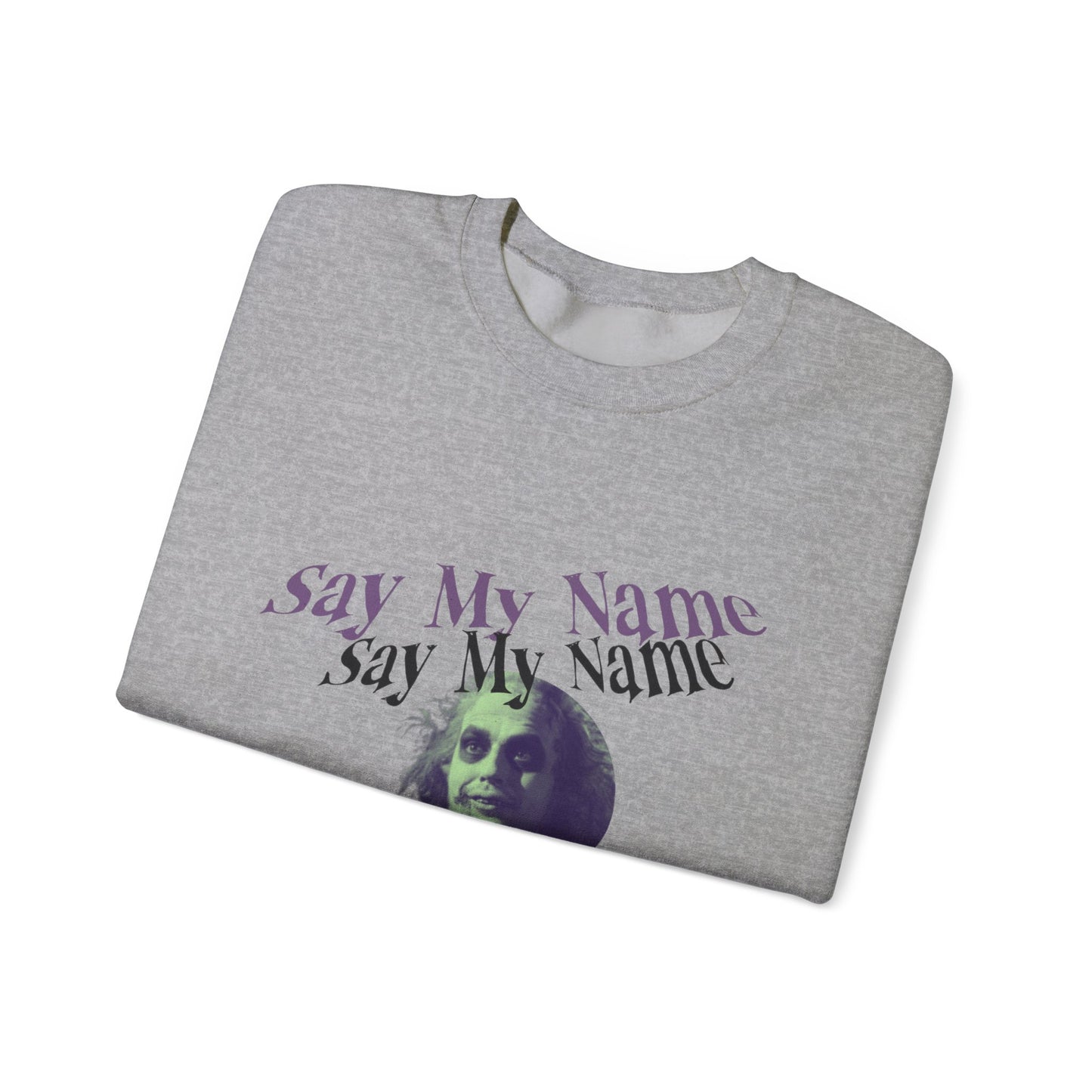 Beetlejuice Inspired Sweatshirt Unisex Crewneck Sweatshirt, Mens Halloween, funny graphic shirts