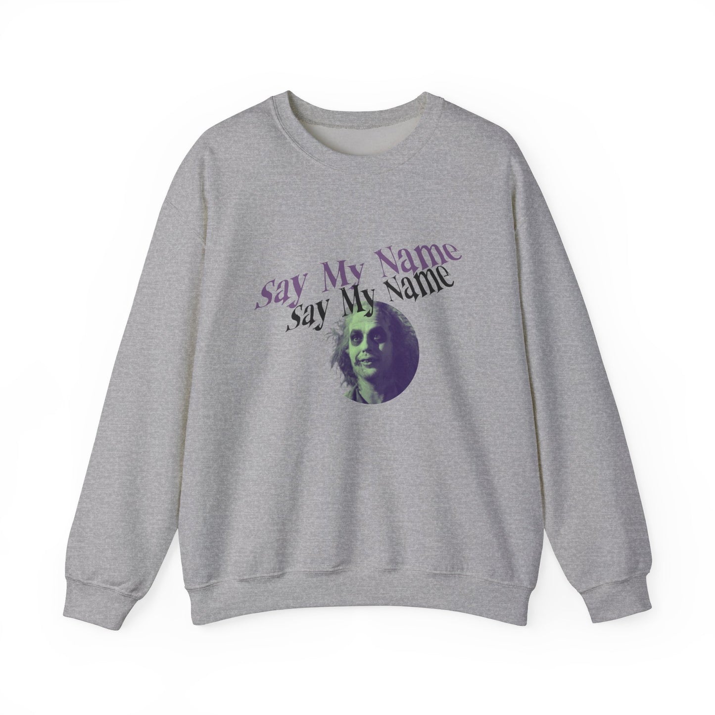 Beetlejuice Inspired Sweatshirt Unisex Crewneck Sweatshirt, Mens Halloween, funny graphic shirts
