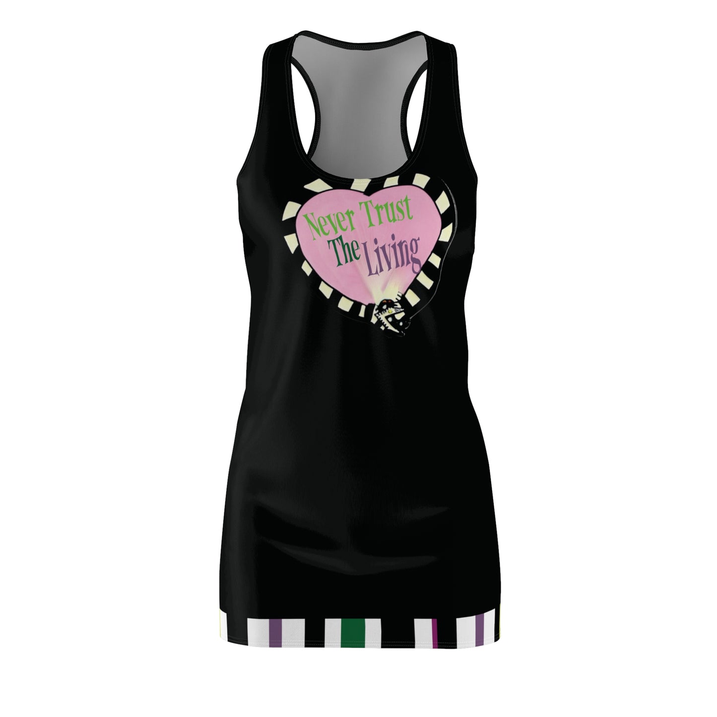 Beetlejuice Striped Halloween Cosplay Outfit, Beetlejuice Women's Sexy Dress