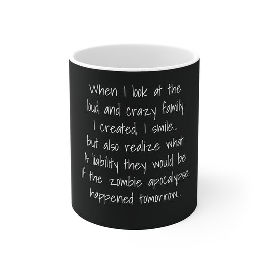 Family Love Zombie Humor Coffee Mug 11oz