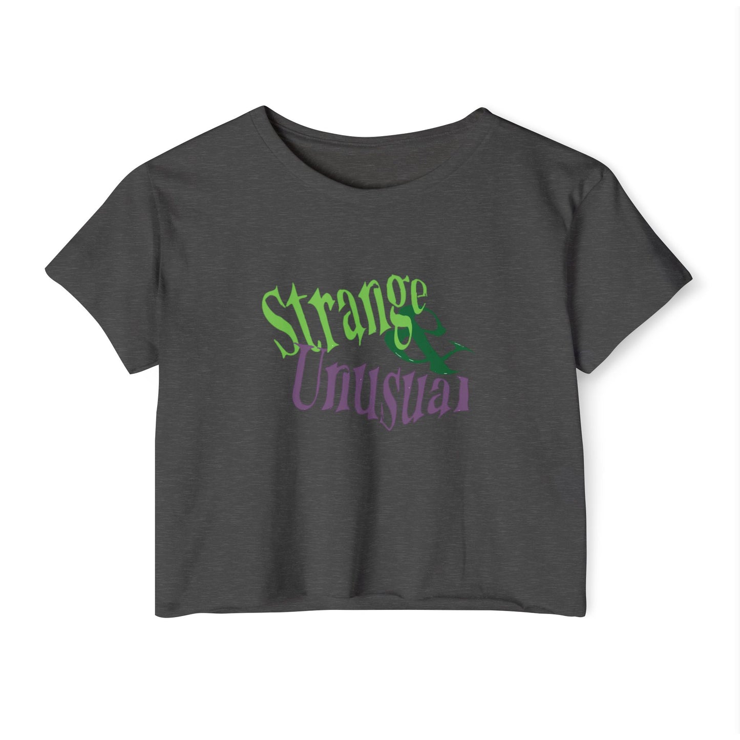 Beetlejuice inspiriertes "Strange &amp; Unusual" Sexy Crop Top, Damenshirts, Halloween T-Shirts
