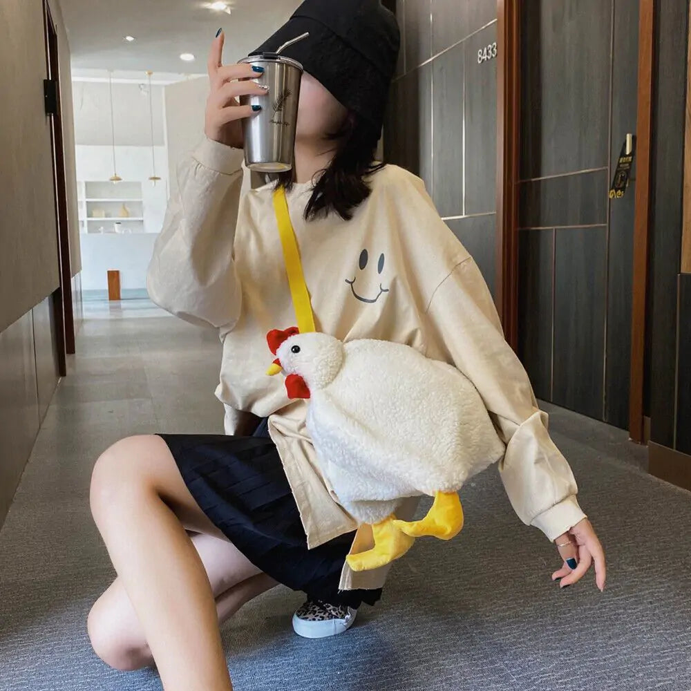 Chicken Cute Plush Handbag